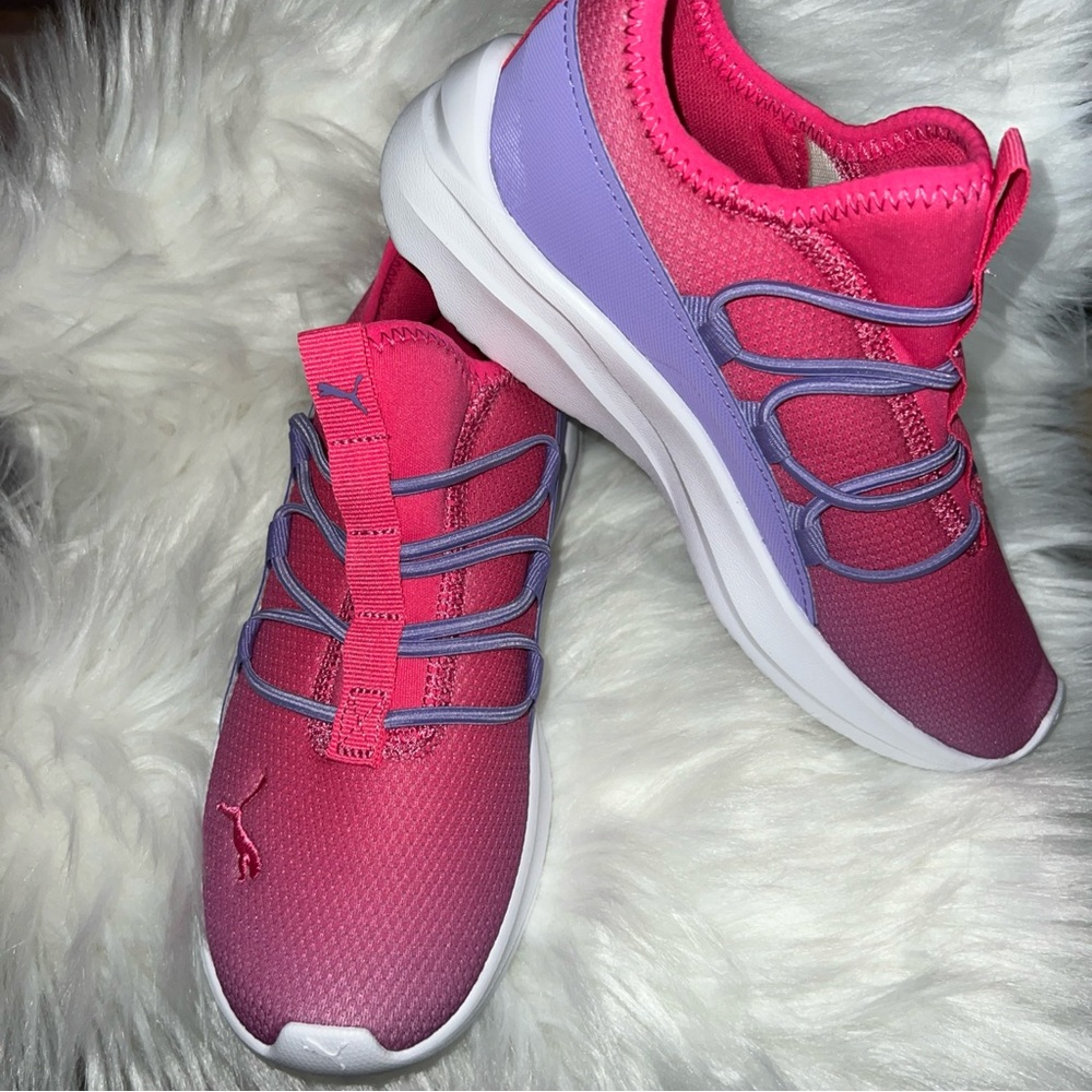Pink and Purple Athletic Sneakers
